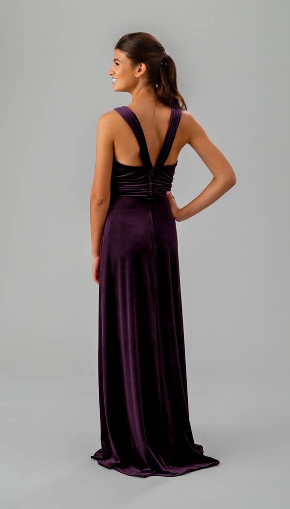 dark purple bridesmaid dresses